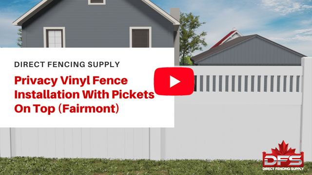 Fairmont Privacy Vinyl Fence Installation YouTube Thumbnail